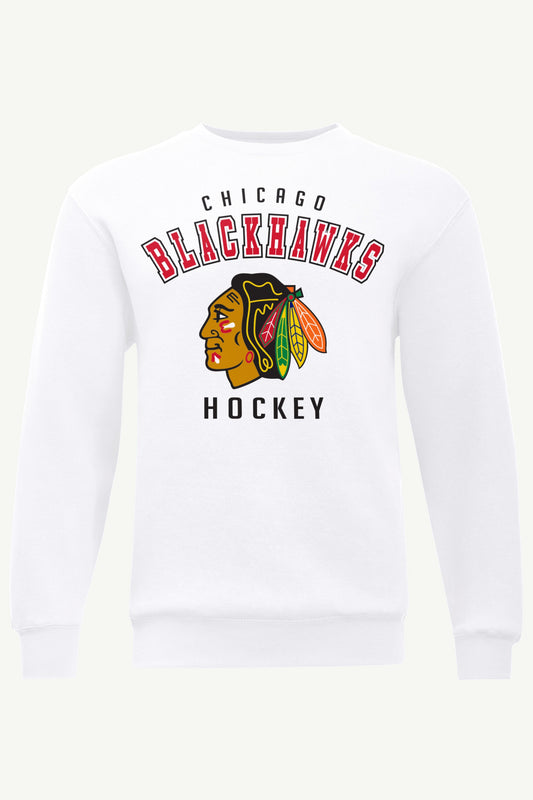 MENS CHICAGO BLACKHAWKS GRAPHIC SWEATSHIRT - White