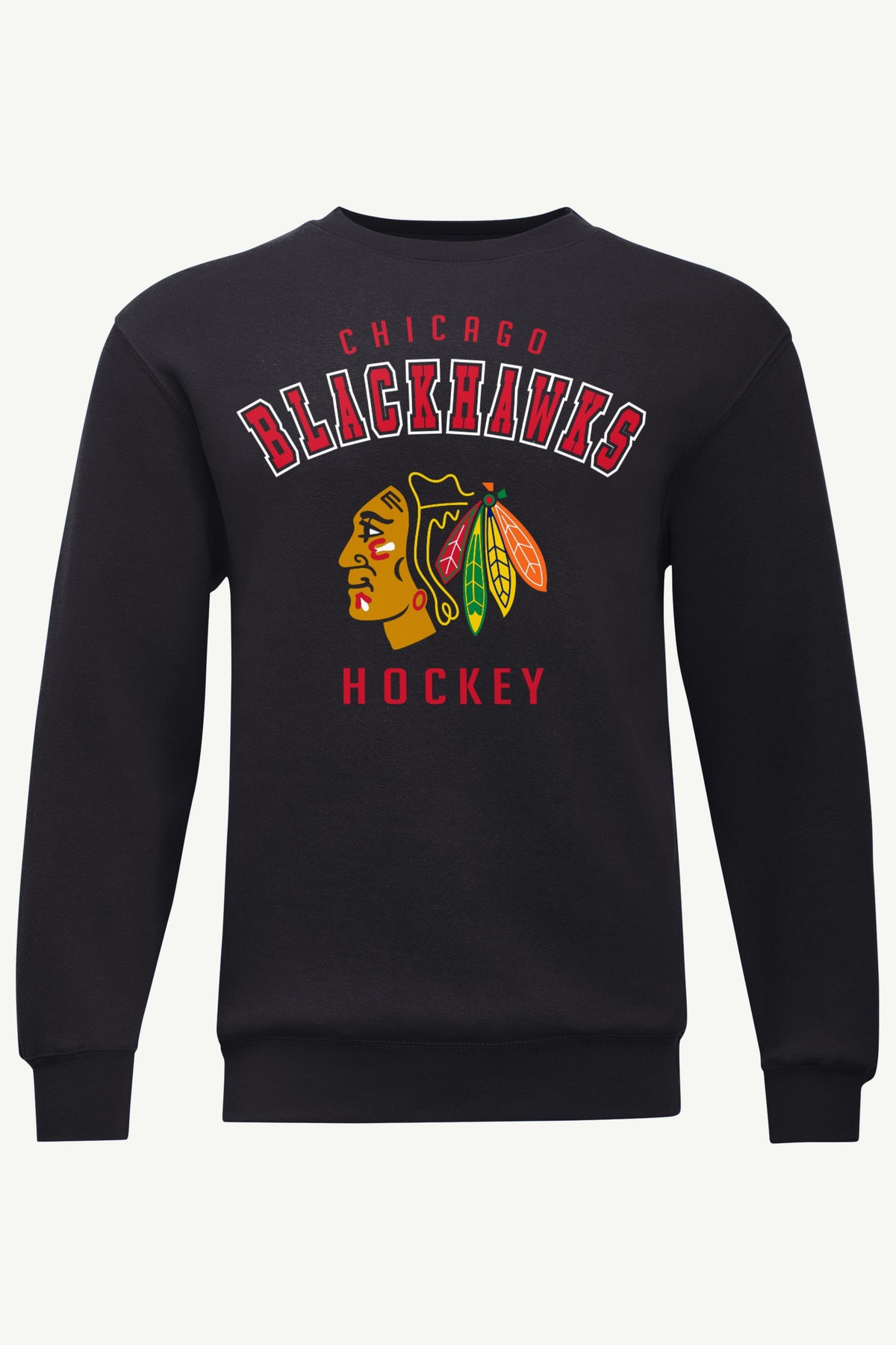 MENS CHICAGO BLACKHAWKS GRAPHIC SWEATSHIRT - Black