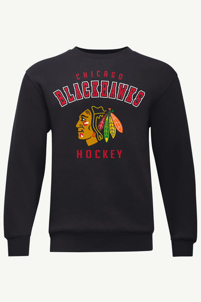 MENS CHICAGO BLACKHAWKS GRAPHIC SWEATSHIRT - Black