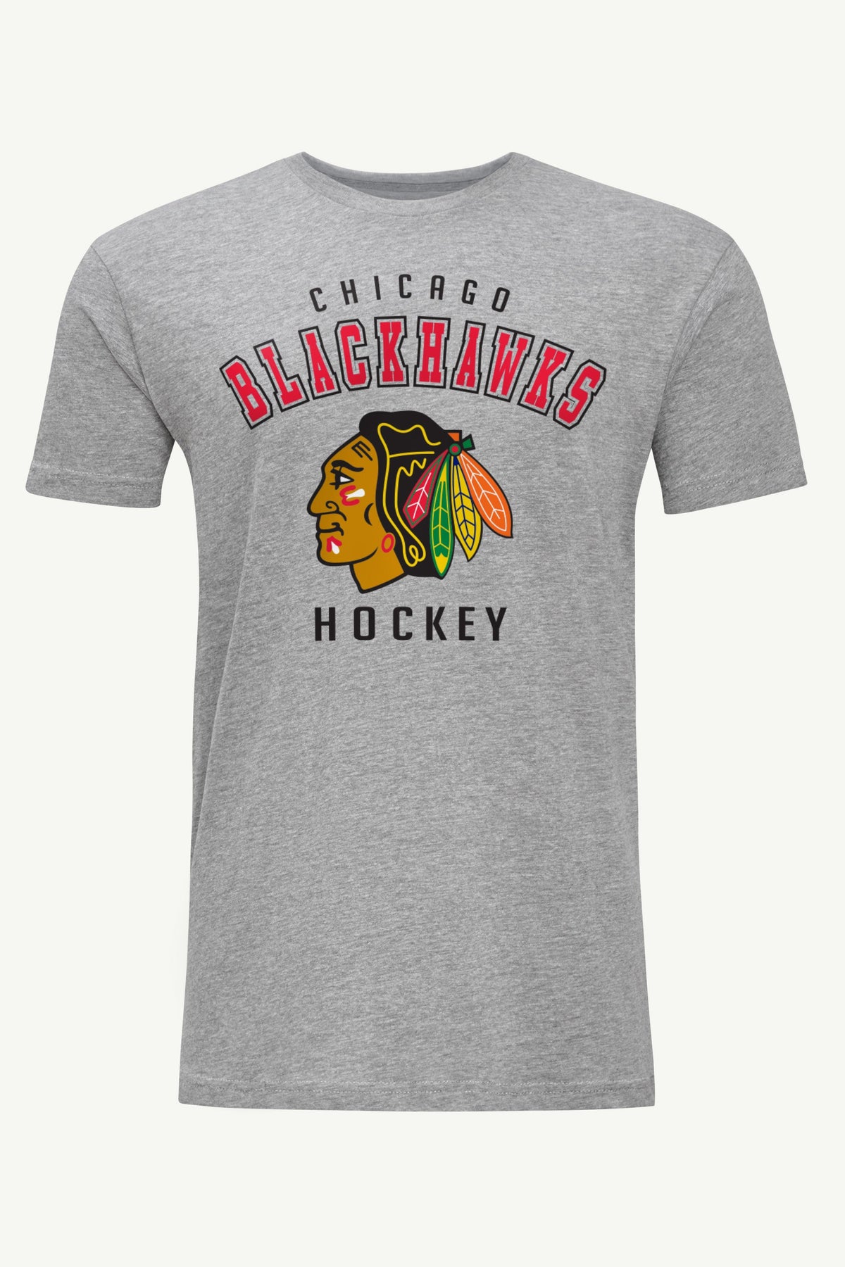 MENS CHICAGO BLACKHAWKS GRAPHIC T SHIRT - Heather Grey