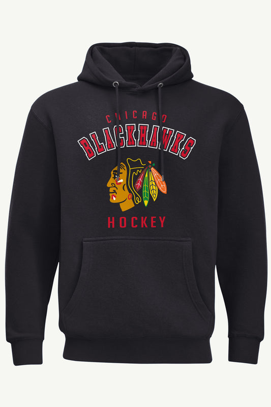 MENS CHICAGO BLACKHAWKS GRAPHIC HOODIE - Black