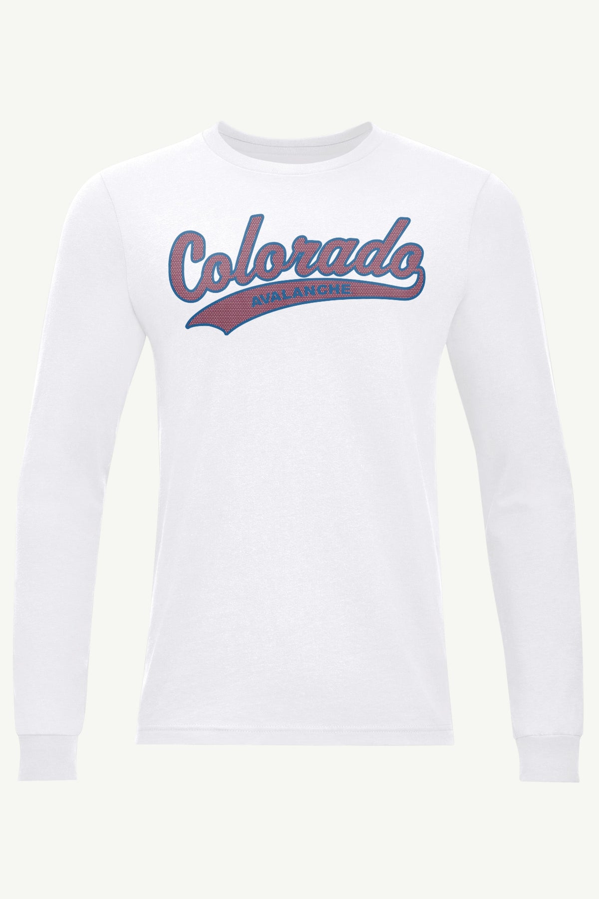 MENS COLORADO AVALANCHE TAILSWEEP LONG SLEEVE T SHIRT - White