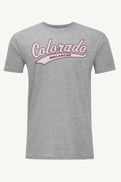 MENS COLORADO AVALANCHE TAILSWEEP T SHIRT - Heather Grey