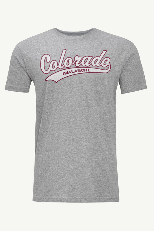 MENS COLORADO AVALANCHE TAILSWEEP T SHIRT - Heather Grey
