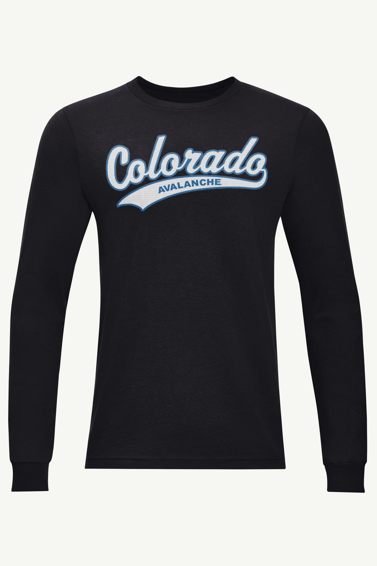 MENS COLORADO AVALANCHE TAILSWEEP LONG SLEEVE T SHIRT - Black