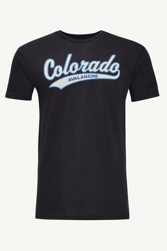 MENS COLORADO AVALANCHE TAILSWEEP T SHIRT - Black