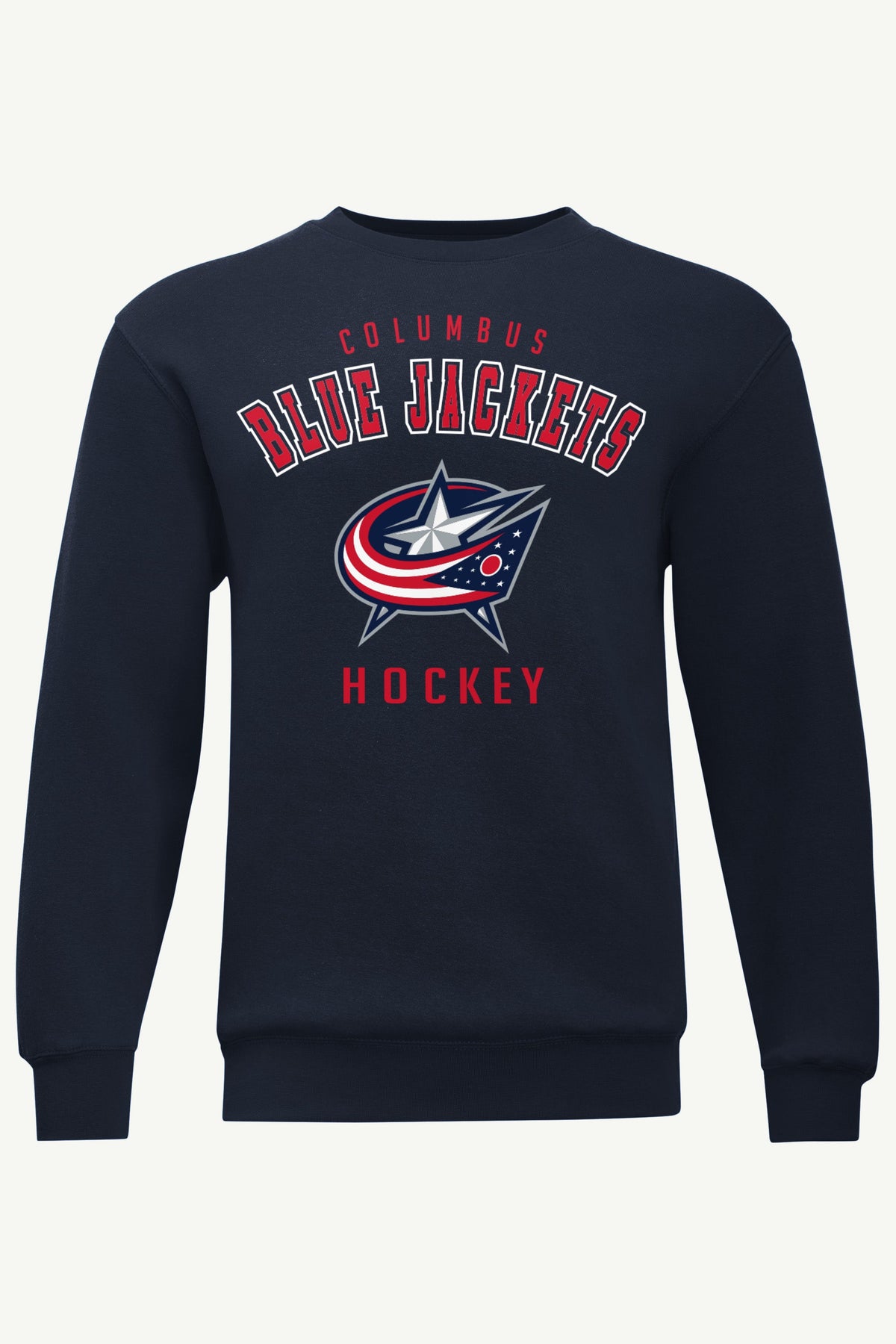MENS COLUMBUS BLUE JACKETS GRAPHIC SWEATSHIRT - Navy