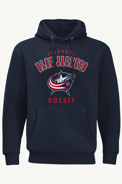 MENS COLUMBUS BLUE JACKETS GRAPHIC HOODIE - Navy