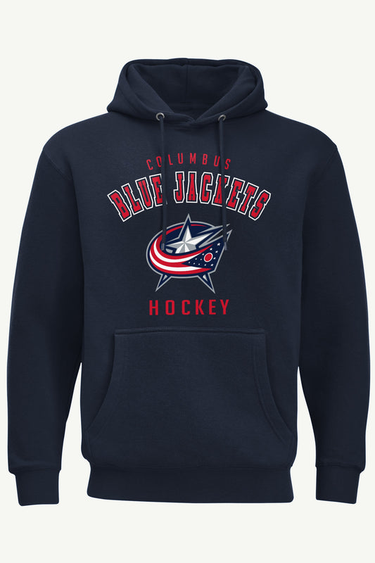 MENS COLUMBUS BLUE JACKETS GRAPHIC HOODIE - Navy