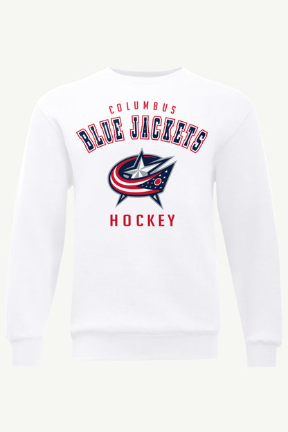 MENS COLUMBUS BLUE JACKETS GRAPHIC SWEATSHIRT - White