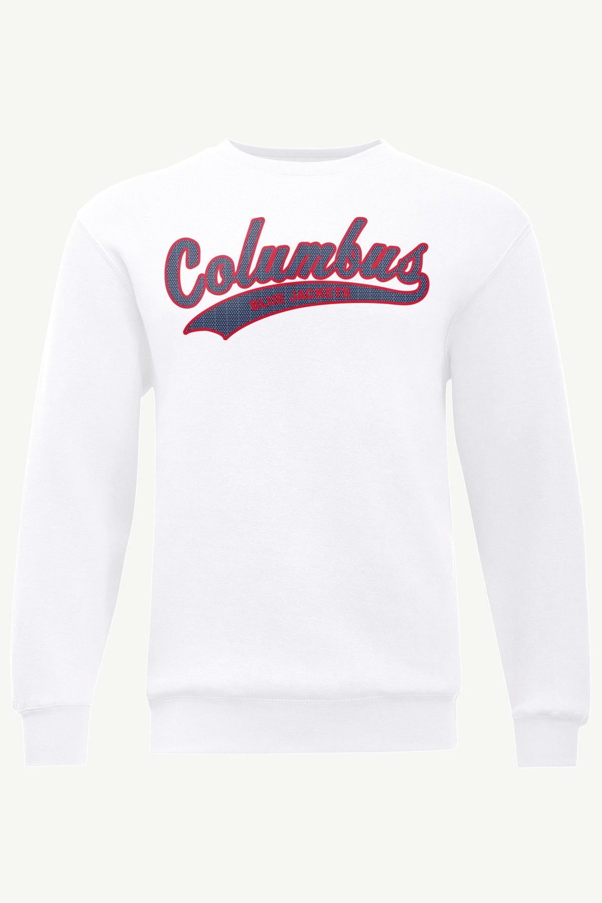 MENS COLUMBUS BLUE JACKETS TAILSWEEP SWEATSHIRT - White