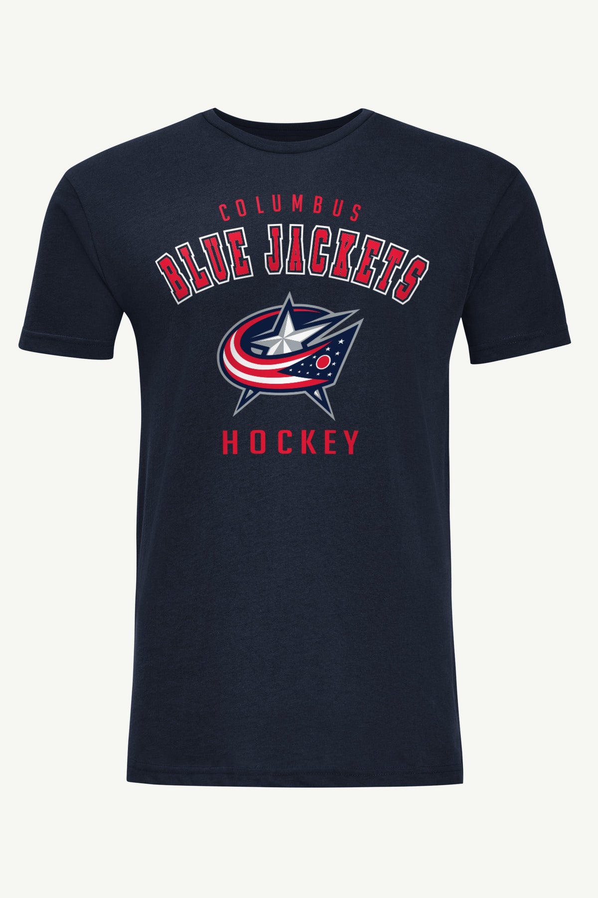 MENS COLUMBUS BLUE JACKETS GRAPHIC T SHIRT - Navy