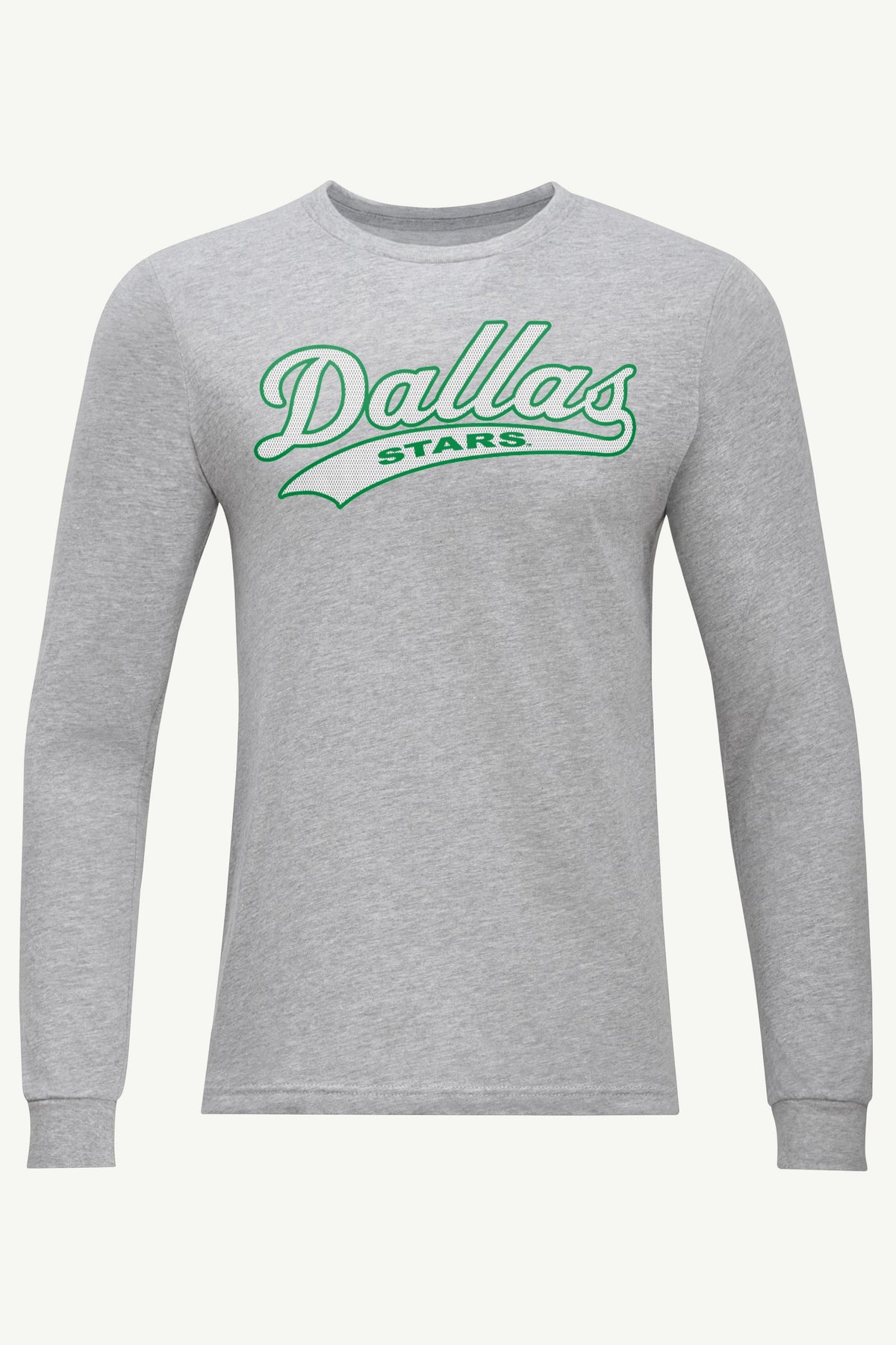 MENS DALLAS STARS TAILSWEEP LONG SLEEVE T SHIRT - Heather Grey