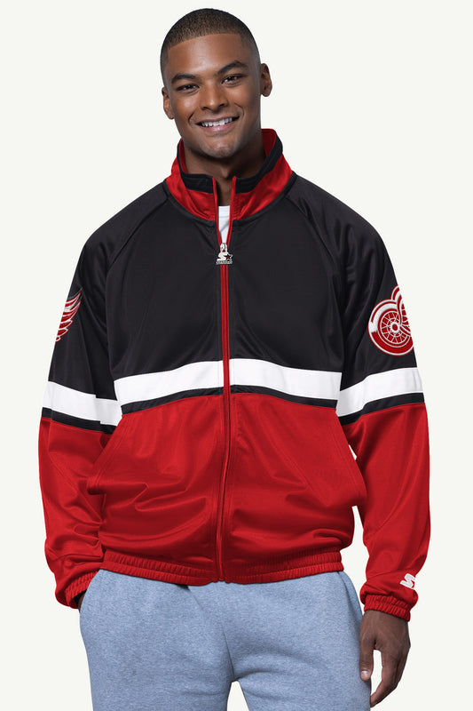 MENS DETROIT RED WINGS VETERAN TRACK JACKET - Starter