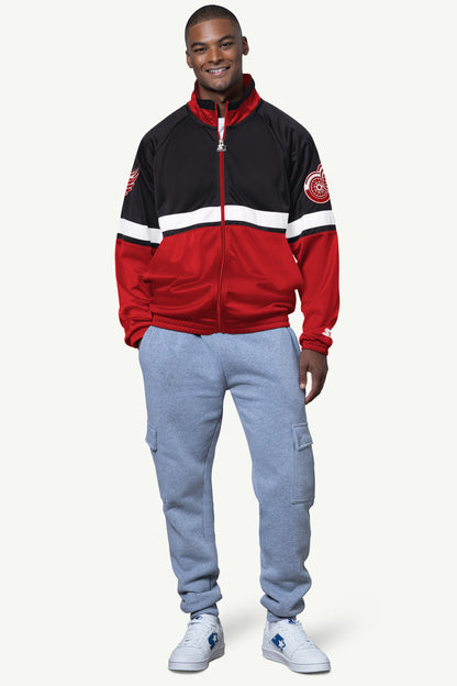 MENS DETROIT RED WINGS VETERAN TRACK JACKET - Starter