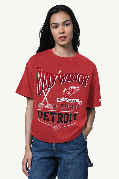 WOMENS DETROIT RED WINGS HALL OF FAME T SHIRT - Starter