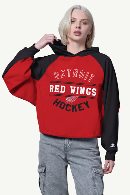 WOMENS DETROIT RED WINGS CROPPED HOODIE - Starter