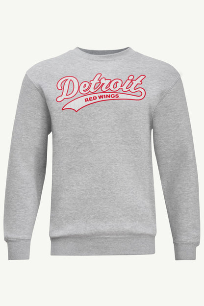 MENS DETROIT REDWINGS TAILSWEEP SWEATSHIRT - Heather Grey