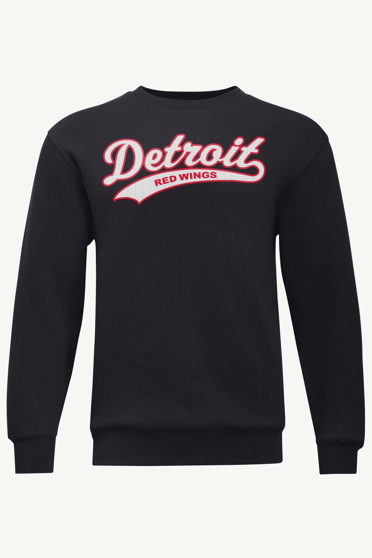 MENS DETROIT REDWINGS TAILSWEEP SWEATSHIRT - Black