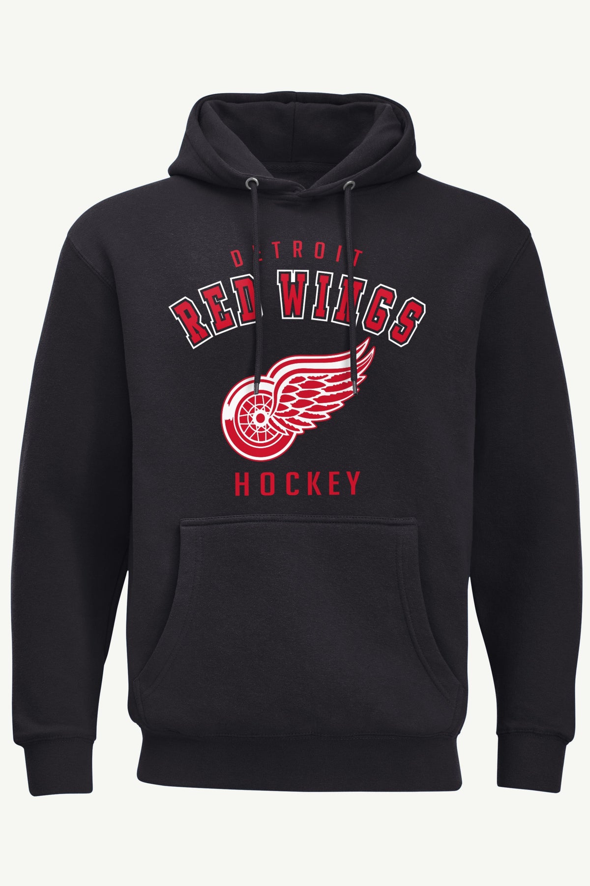 MENS DETROIT REDWINGS GRAPHIC HOODIE - Black