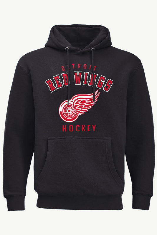 MENS DETROIT REDWINGS GRAPHIC HOODIE - Black