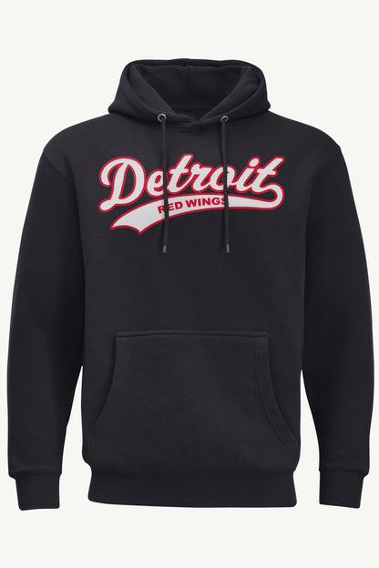 MENS DETROIT REDWINGS TAILSWEEP HOODIE - Black