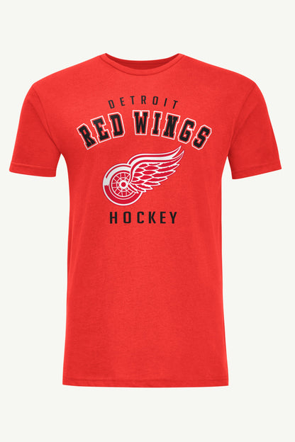 MENS DETROIT REDWINGS GRAPHIC T SHIRT - Red