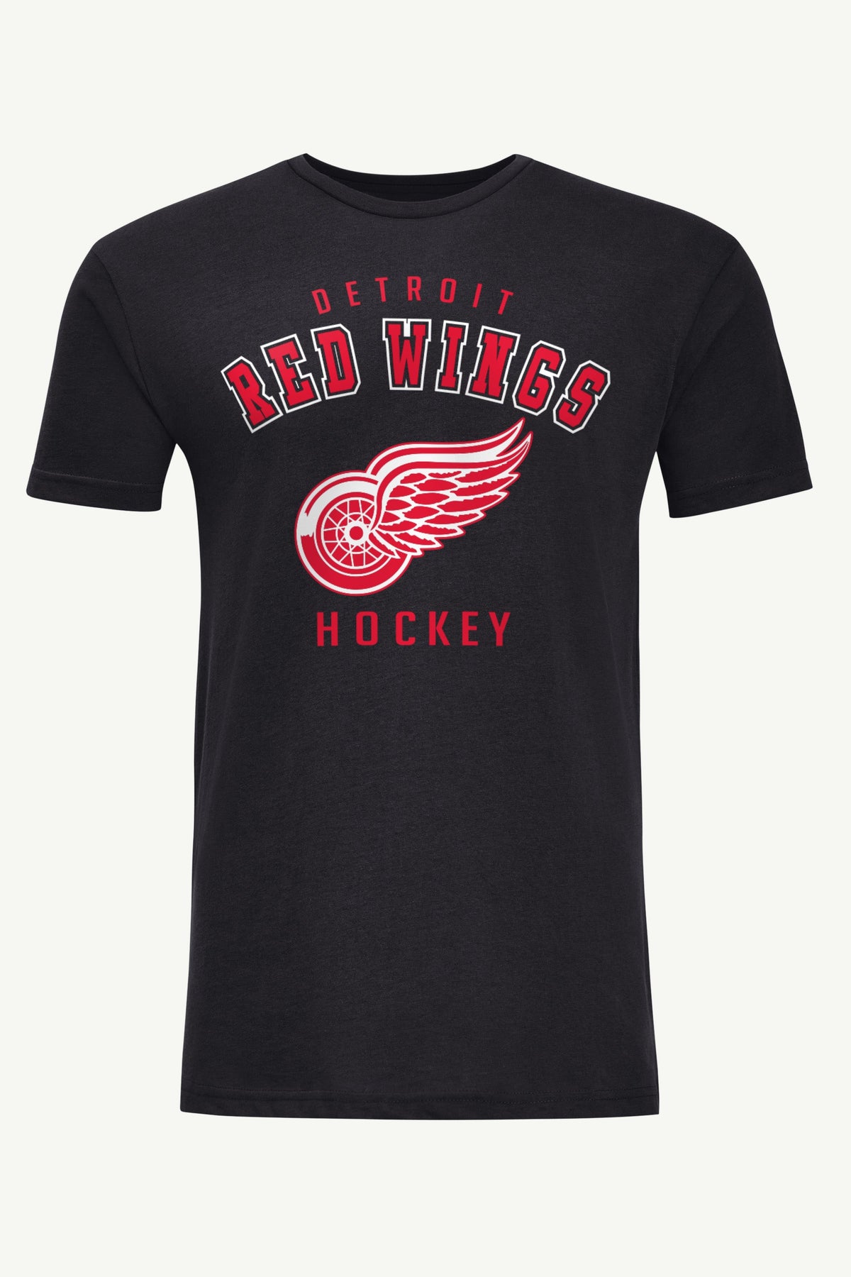 MENS DETROIT REDWINGS GRAPHIC T SHIRT - Black