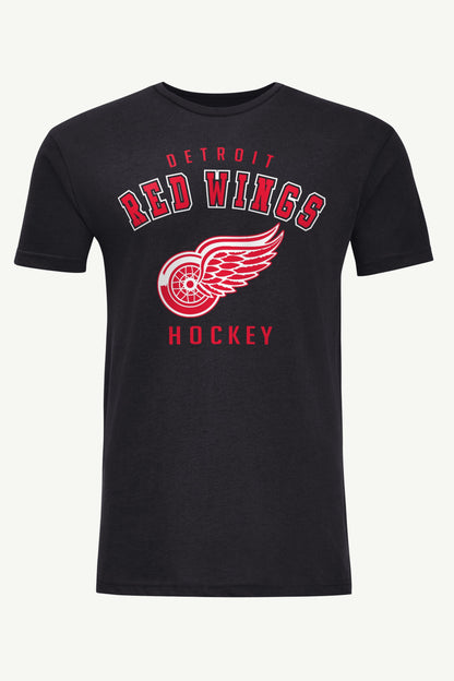 MENS DETROIT REDWINGS GRAPHIC T SHIRT - Black