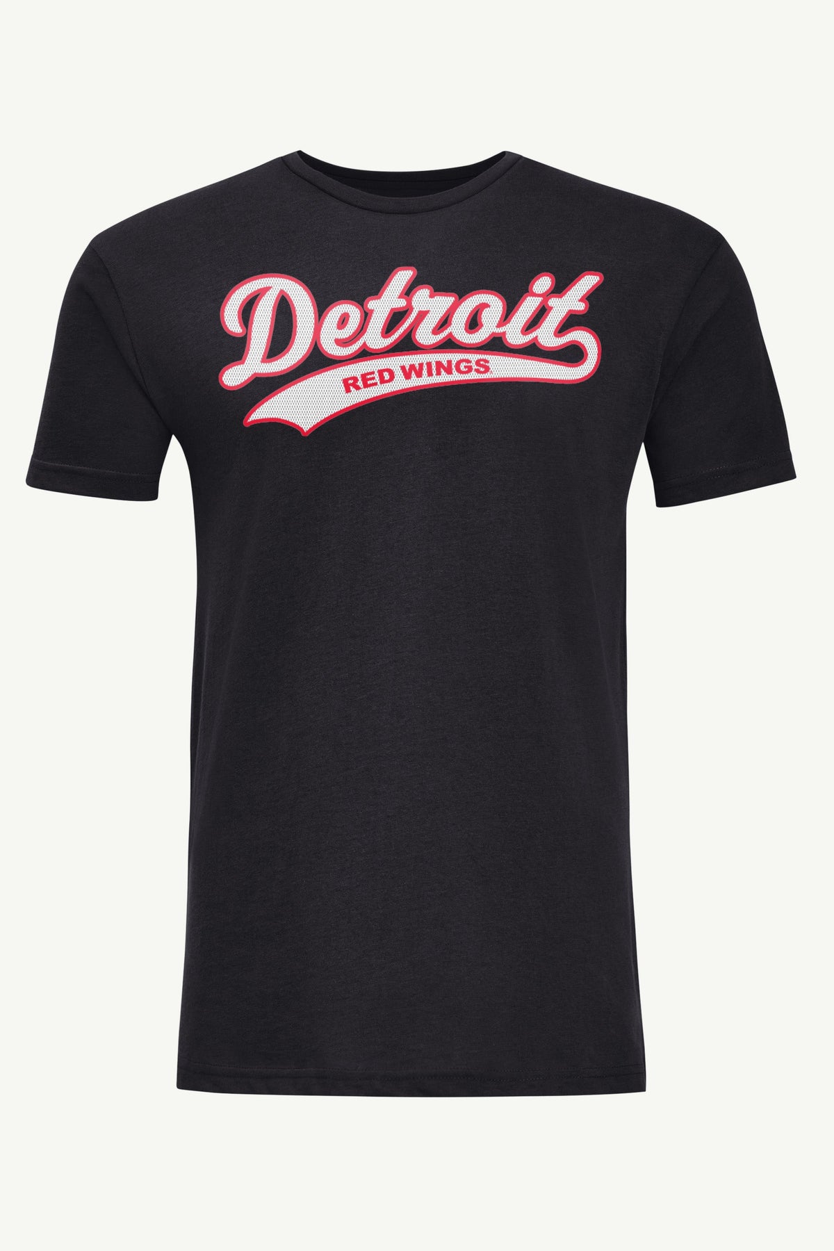 MENS DETROIT REDWINGS TAILSWEEP T SHIRT - Black
