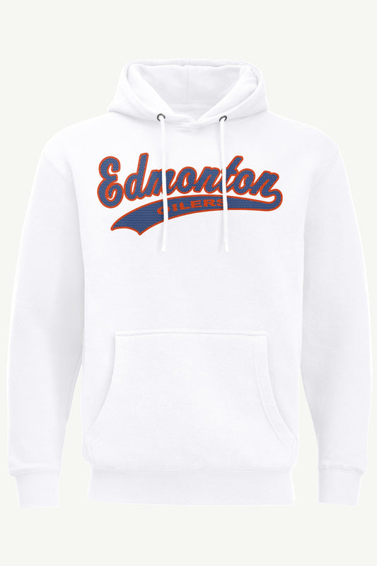 MENS EDMONTON OILERS TAILSWEEP HOODIE - White