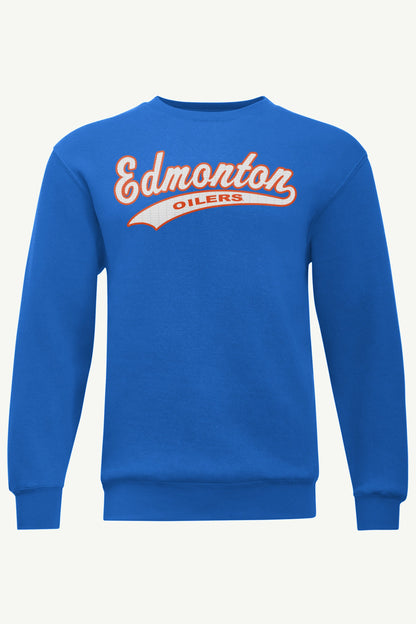 MENS EDMONTON OILERS TAILSWEEP SWEATSHIRT - Royal