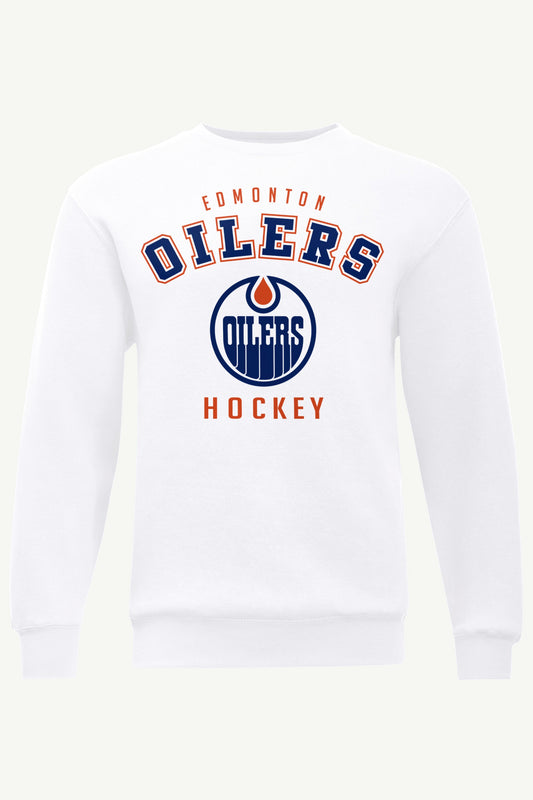 MENS EDMONTON OILERS GRAPHIC SWEATSHIRT - White