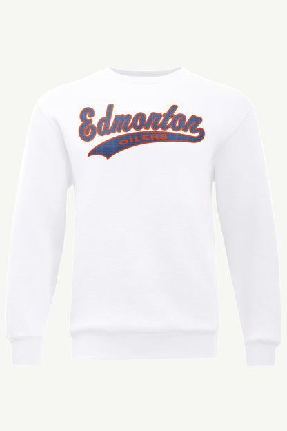 MENS EDMONTON OILERS TAILSWEEP SWEATSHIRT - White