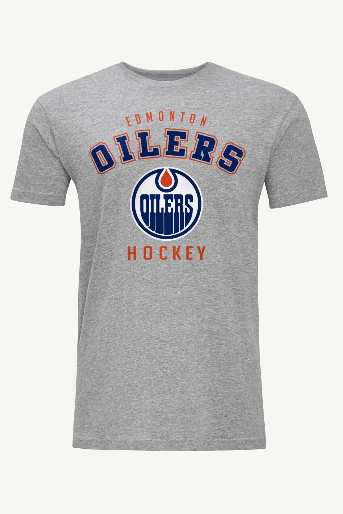 MENS EDMONTON OILERS GRAPHIC T SHIRT - Heather Grey