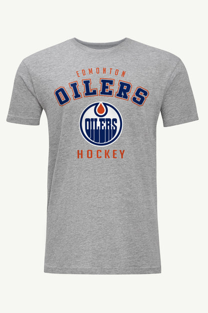 MENS EDMONTON OILERS GRAPHIC T SHIRT - Heather Grey