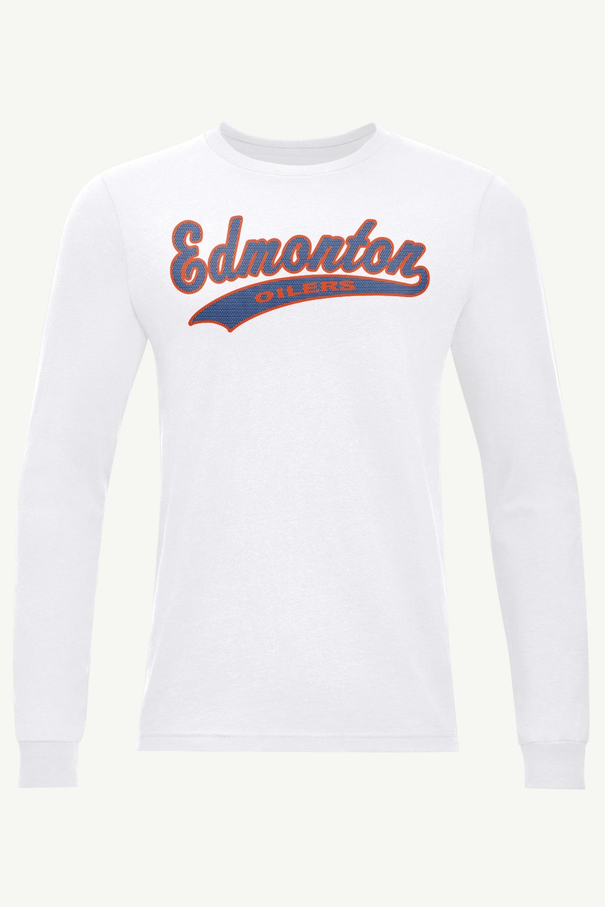 MENS EDMONTON OILERS TAILSWEEP LONG SLEEVE T SHIRT - White