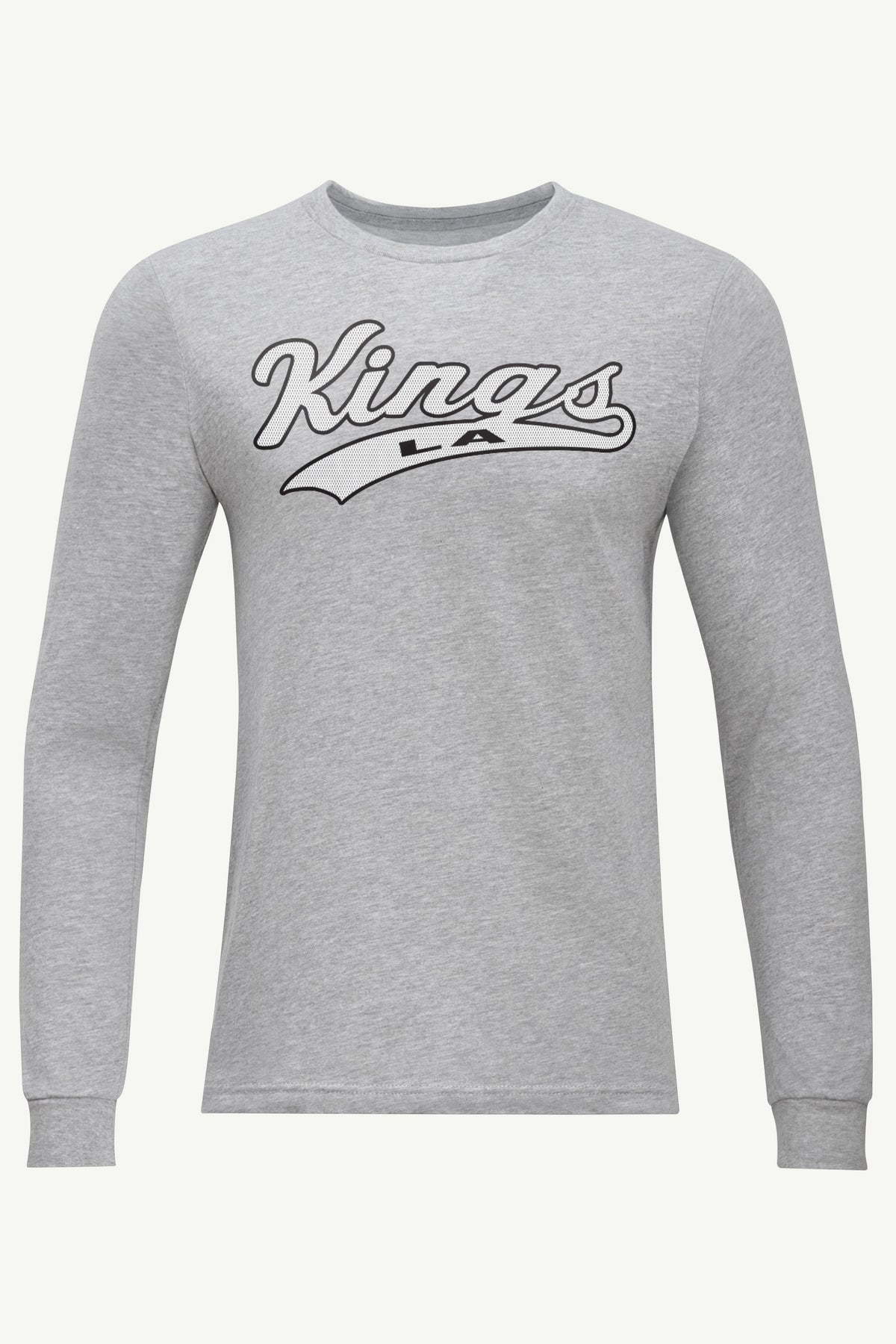 MENS LOS ANGELES KINGS TAILSWEEP LONG SLEEVE T SHIRT - Heather Grey