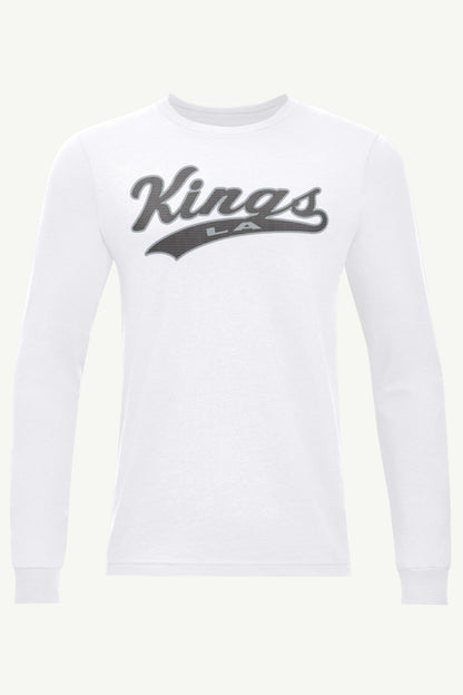 MENS LOS ANGELES KINGS TAILSWEEP LONG SLEEVE T SHIRT - White