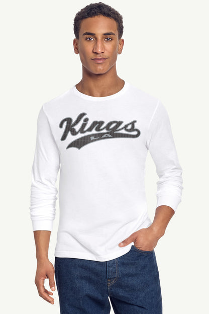 MENS LOS ANGELES KINGS TAILSWEEP LONG SLEEVE T SHIRT - White