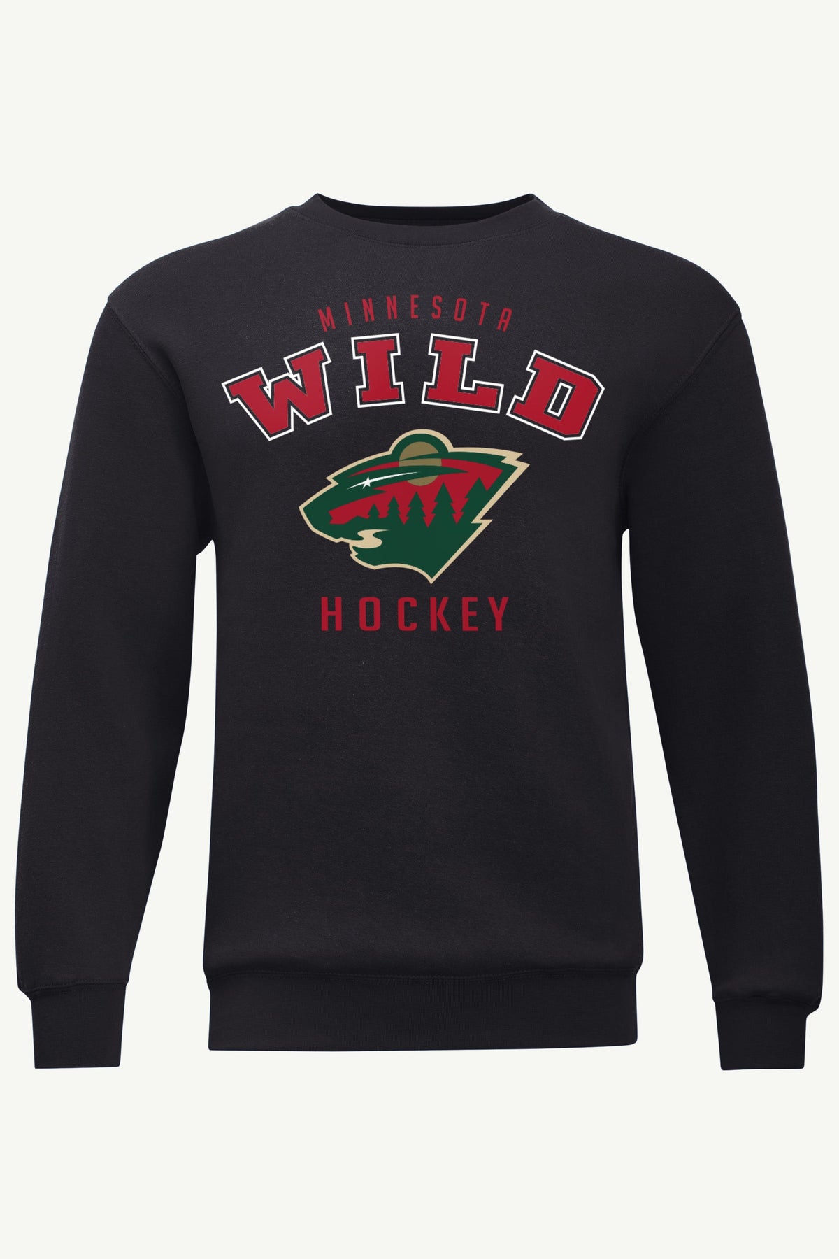 MENS MINNESOTA WILD GRAPHIC SWEATSHIRT - Black