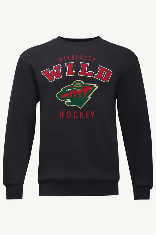 MENS MINNESOTA WILD GRAPHIC SWEATSHIRT - Black