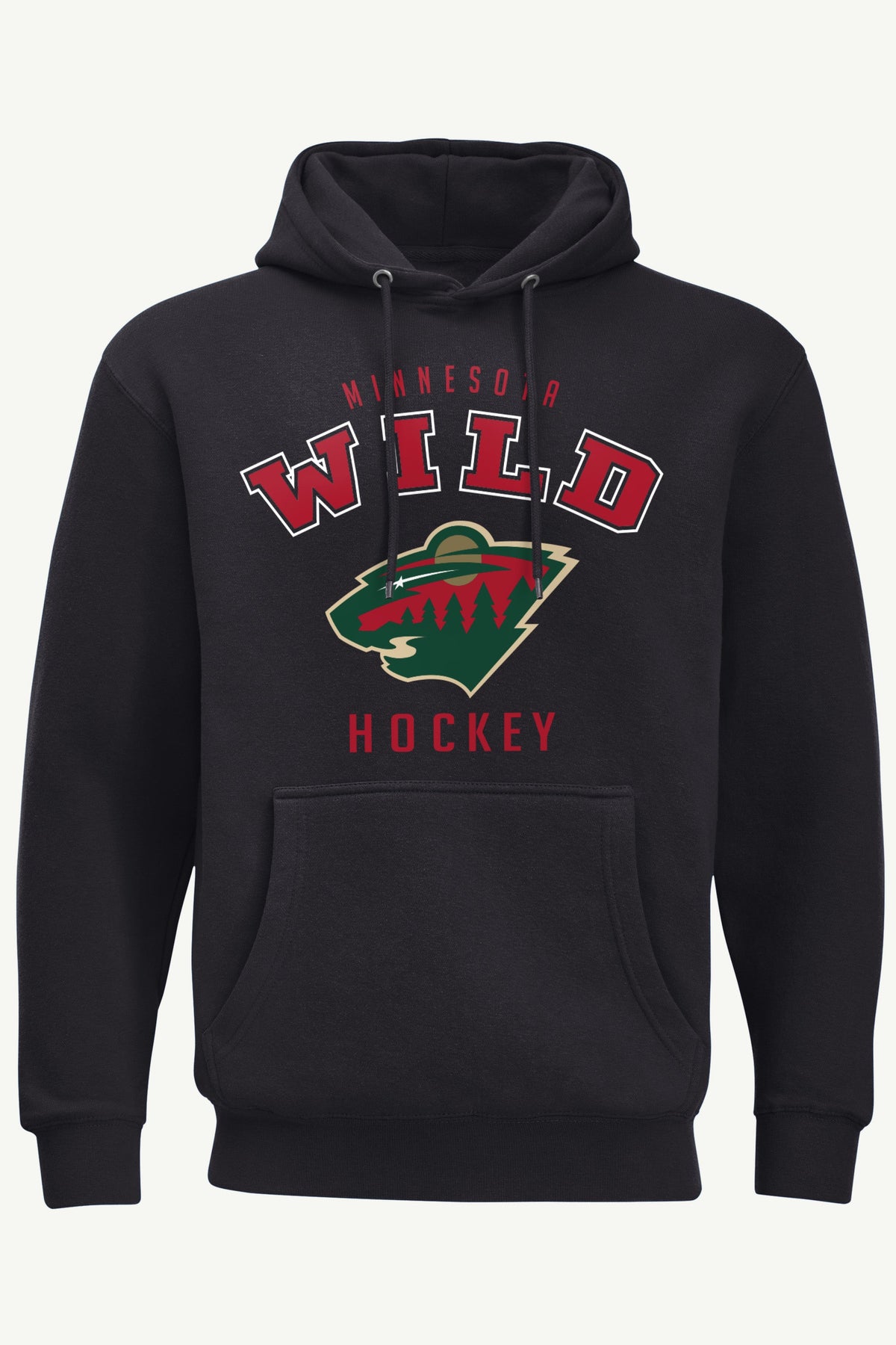 MENS MINNESOTA WILD GRAPHIC HOODIE - Black
