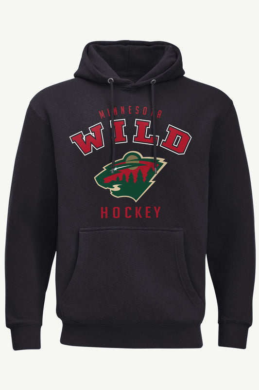 MENS MINNESOTA WILD GRAPHIC HOODIE - Black