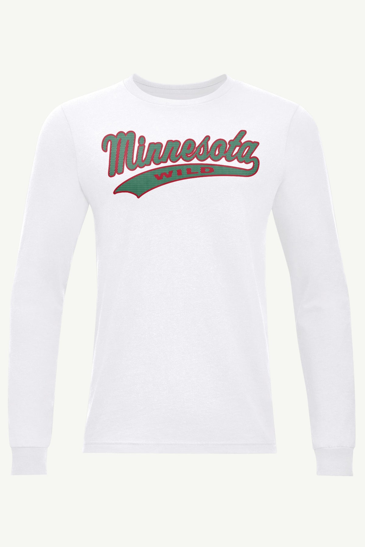 MENS MINNESOTA WILD TAILSWEEP LONG SLEEVE T SHIRT - White