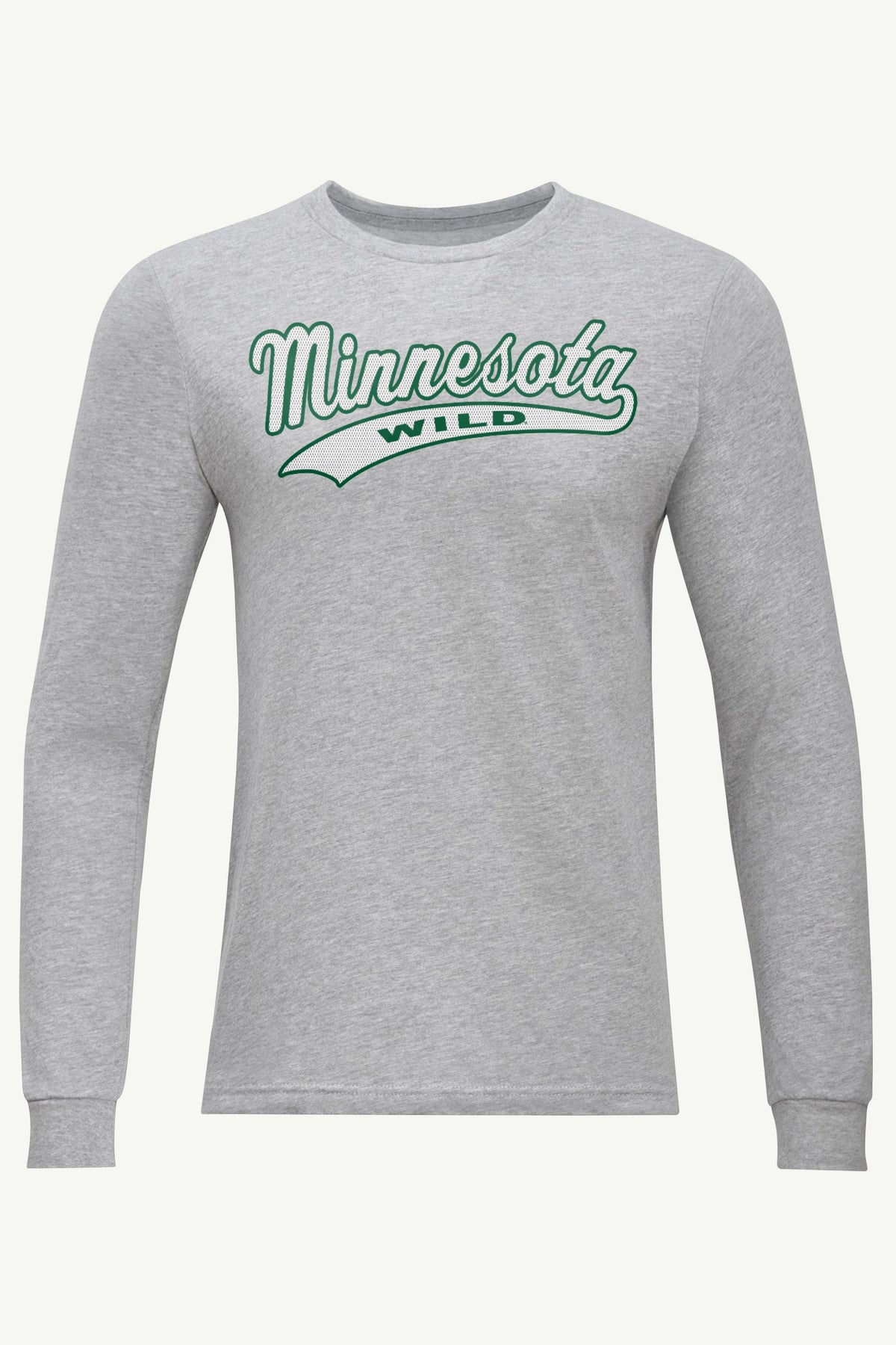 MENS MINNESOTA WILD TAILSWEEP LONG SLEEVE T SHIRT - Heather Grey
