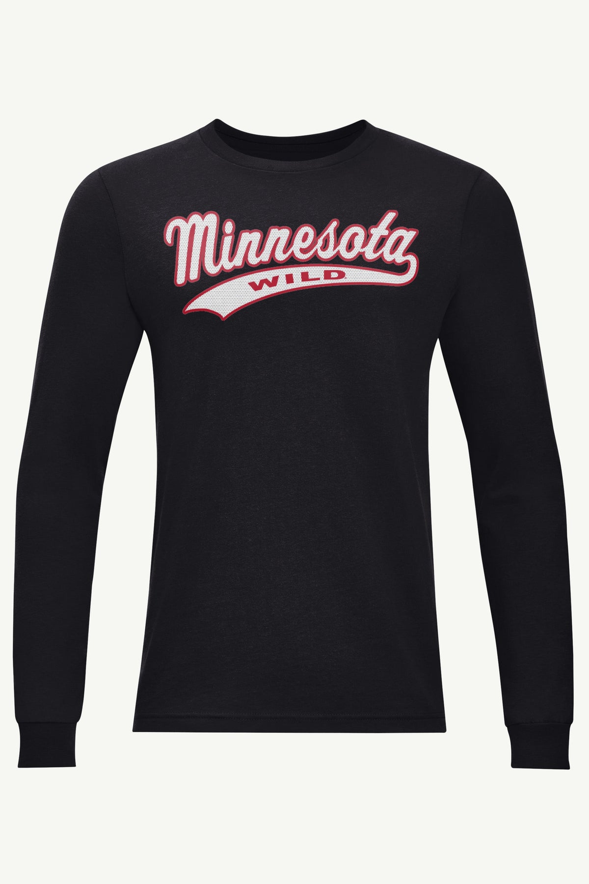MENS MINNESOTA WILD TAILSWEEP LONG SLEEVE T SHIRT - Black