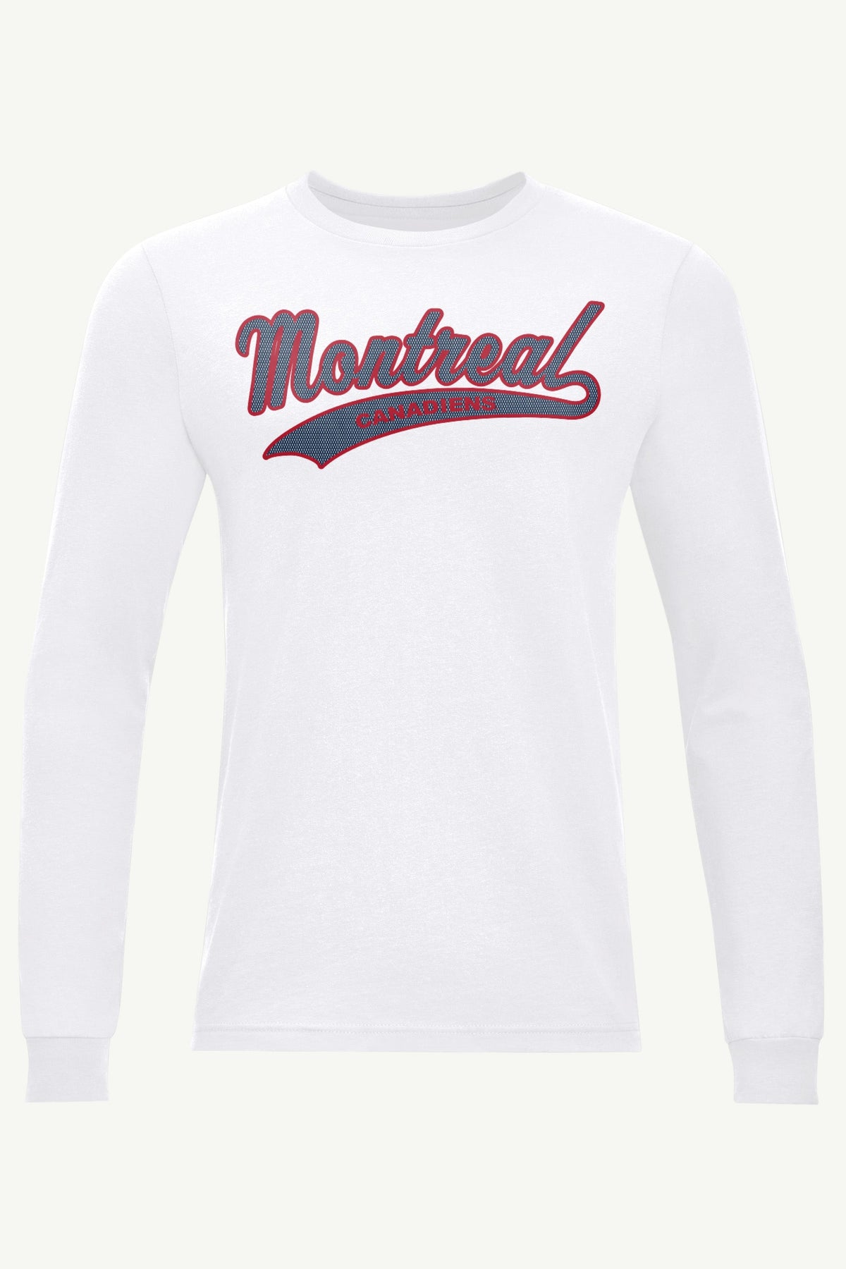MENS MONTREAL CANADIENS TAILSWEEP LONG SLEEVE T SHIRT - White
