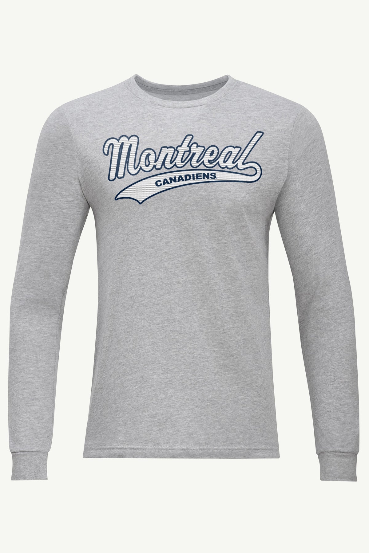MENS MONTREAL CANADIENS TAILSWEEP LONG SLEEVE T SHIRT - Heather Grey