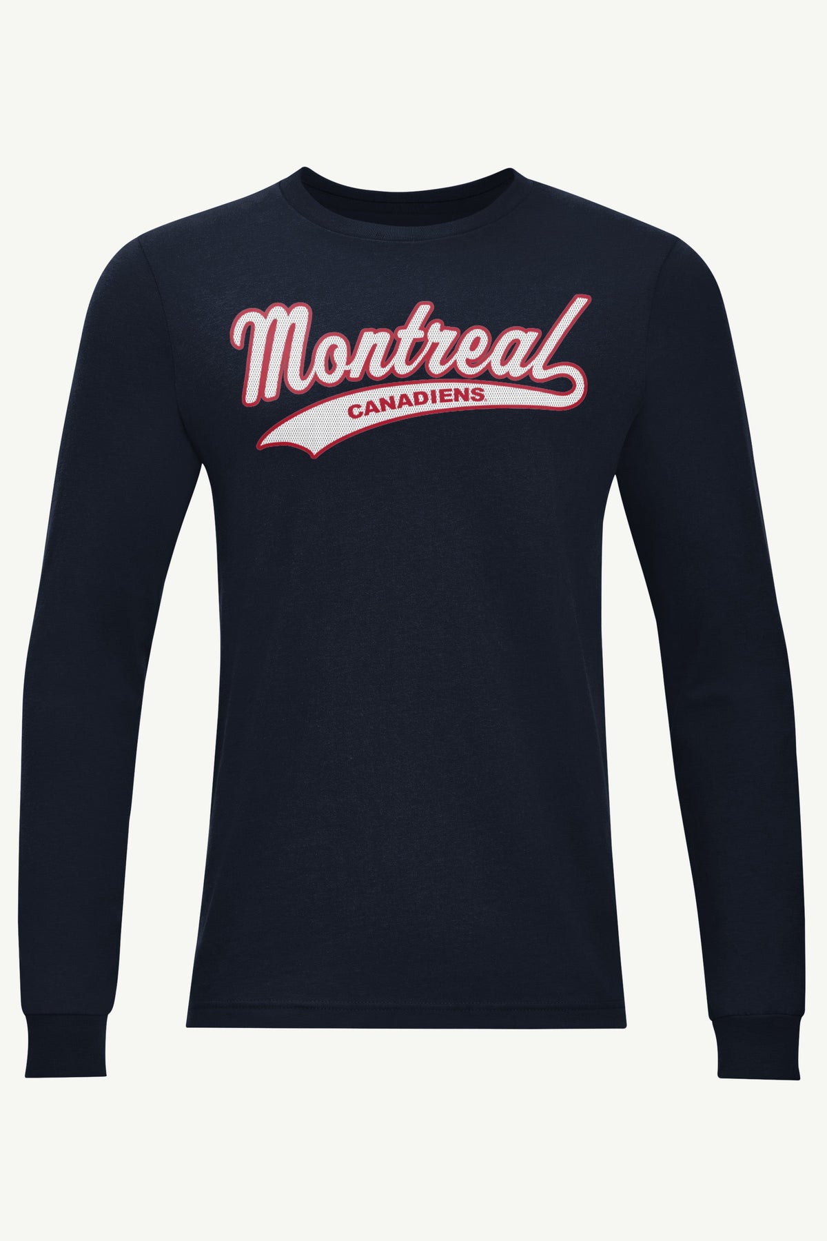 MENS MONTREAL CANADIENS TAILSWEEP LONG SLEEVE T SHIRT - Navy